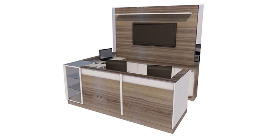 Conjunto Balcão Caixa Sob Medida BCXSMb