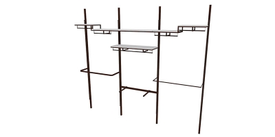 Régua Metálica com Cremalheiras RMCRa